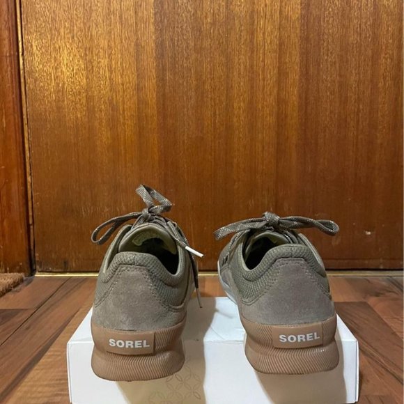 Sorel women's out and about sneaker in green - Picture 3 of 4